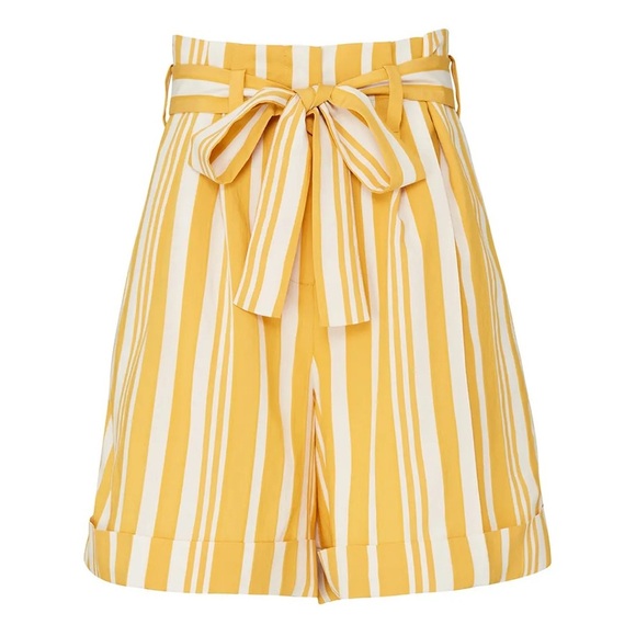 Chinti & Parker Pants - Chinti & Parker Striped paper bag Parasol Shorts Size US4